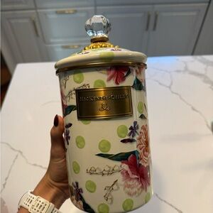 Mackenzie Childs - Wildflowers Enamel Large Canister